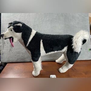 Melissa And Doug Big Husky Stuffed Animal Plush Dog Wolf #2111 Lifelike Toy
